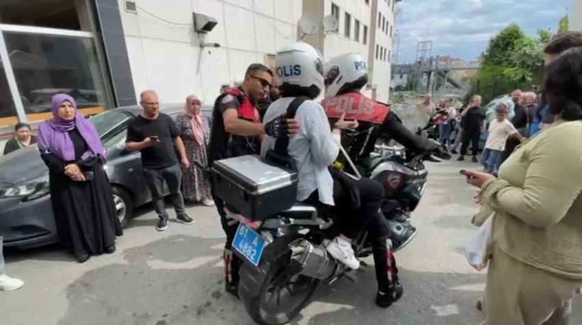 LGS'ye geç kalan öğrenci motosikletli polise artçı oldu - Resim: 1