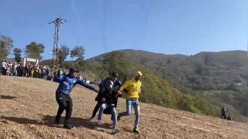 Yamaç paraşütü yapan paraşütçü kayalara çarptı - Resim: 3