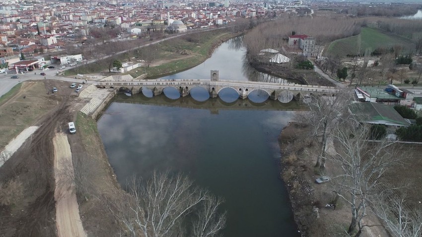 Edirne'de kuraklığa karşı Tunca Nehri'ne mini baraj kuruluyor - Resim: 1