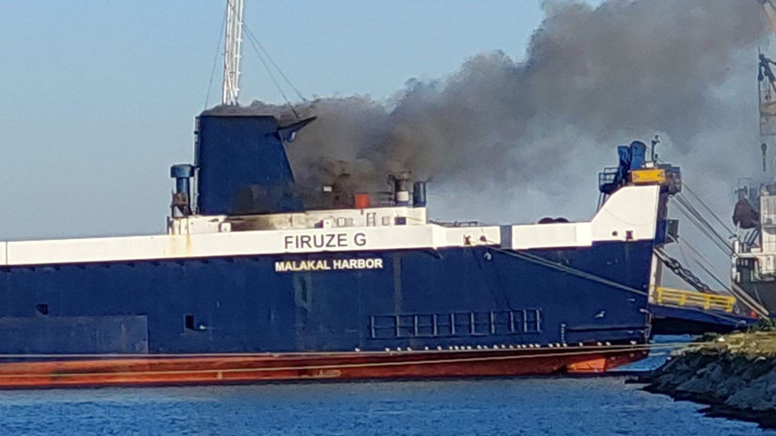 Samsun limanında büyük gemi yangını - Resim: 2