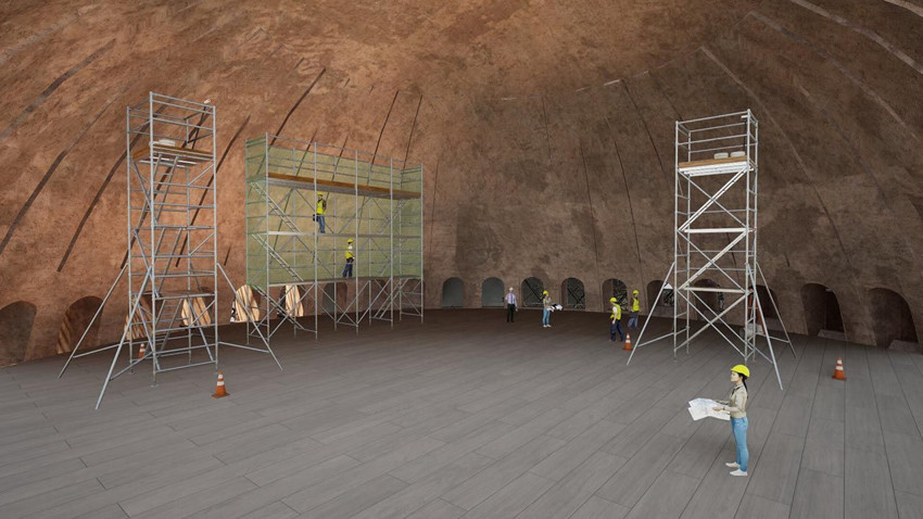 Ayasofya'nın ana kubbesinde restorasyon başladı - Resim: 4