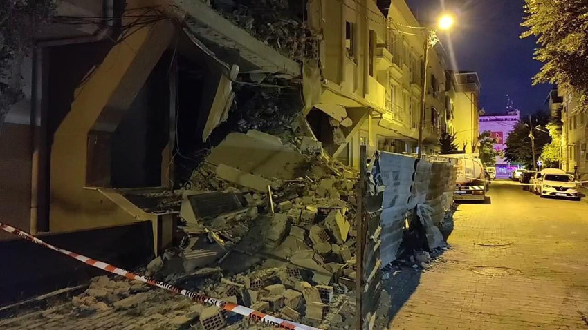 İstanbul'da 6 katlı binada çökme! Çevredeki binalar boşaltıldı - Resim: 3