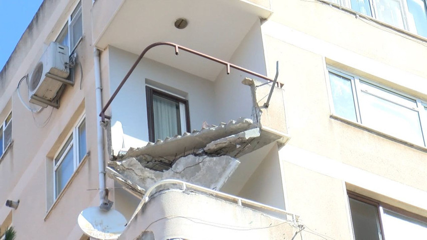 İstanbul'da 9 katlı apartmanın balkonu çöktü - Resim: 4