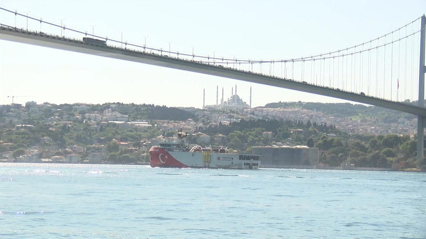 Somali görevini tamamlayan Oruç Reis, İstanbul Boğazı'ndan geçti - Resim: 4