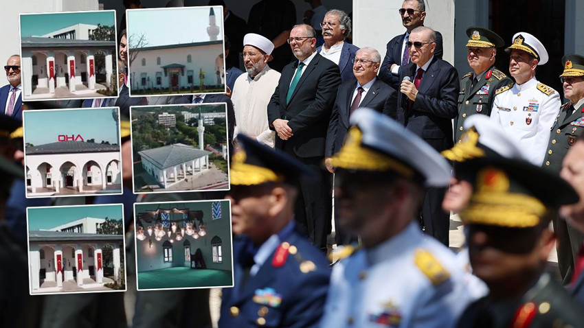 MSÜ yerleşkelerinde camiler açıldı; Erdoğan canlı bağlandı, kurdeleleri komutanlar kesti - Resim: 1