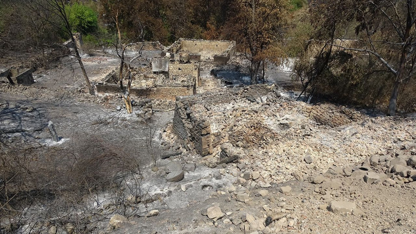 Orman yangınları bir mahalleyi haritadan tamamen sildi - Resim: 3