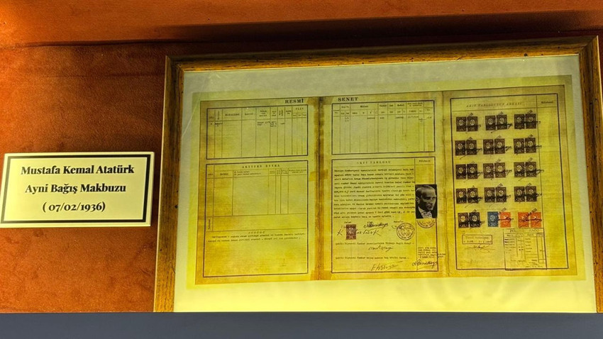 Atatürk'ün tarihi bağış makbuzu Cumhuriyet'in 102'inci yılında ilk kez sergilendi - Resim: 4