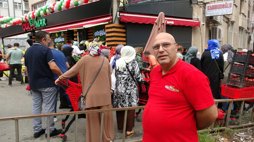 Market açılışında izdiham: Domates almak için birbirleriyle yarıştılar - Resim: 4