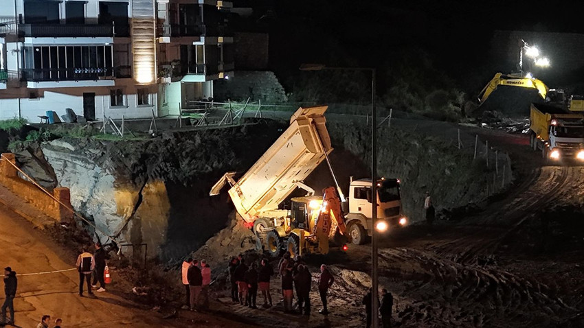 İnşaat alanında önce göçük, ardından toprak kayması: Onlarca ev ve vatandaş tahliye edildi - Resim: 3