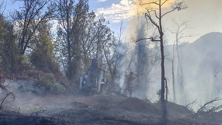 Türkiye'nin akciğerleri kömüre döndü: 5 hektarlık ormanlık alan yandı - Resim: 3