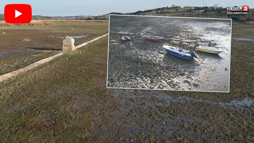 Terkos Gölü'nde su çekilince tarihi su kanalları gün yüzüne çıktı - Resim: 1