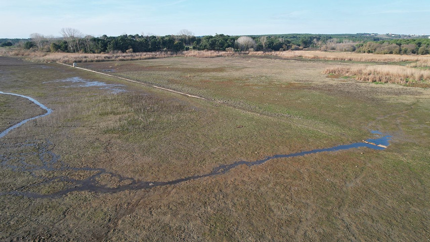 Terkos Gölü'nde su çekilince tarihi su kanalları gün yüzüne çıktı - Resim: 4