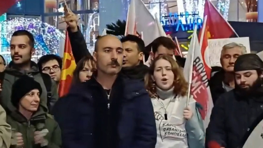 İstanbul'da asgari ücret protestosu: Yüzlerce vatandaş zammı protesto etti