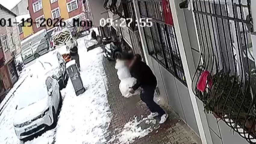 İstanbul'da yağan karda yok artık dedirten hırsızlık kamerada - Resim: 3