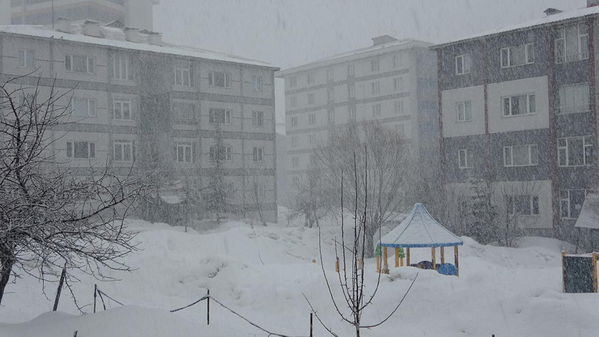 Bitlis'te kar bastırdı, hayat durma noktasına geldi - Resim: 1