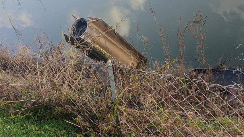Türk hava sahasında imha edilen İran füzesinden ilk görüntüler