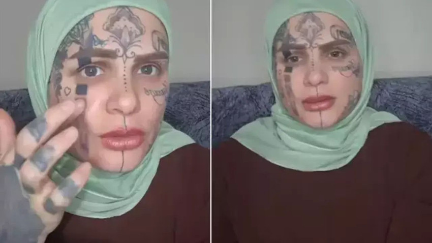 Canlı yayının ''Dövmeli Nazlı'sı'' sosyal medyaya transfer oldu - Resim: 4