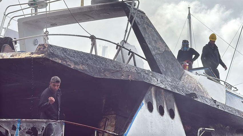 Bodrum tersanesinde korkutan yangın: Ünlü ismin lüks motoryatı kül oldu! - Resim: 4