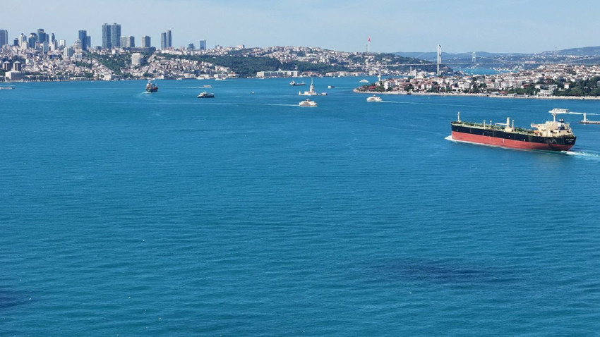İstanbul Boğazı turkuaza büründü; yunus sürüleri gemilerle yarıştı - Resim: 3