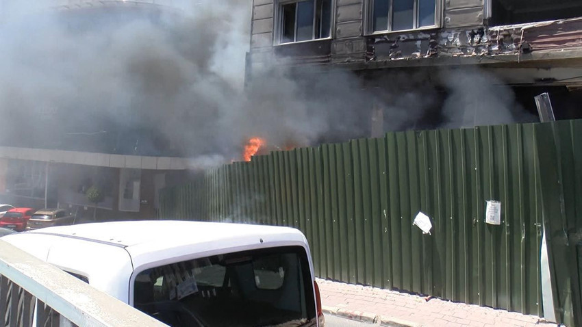 E-5 kenarındaki binada yangın paniği: Trafik kilitlendi! - Resim: 4