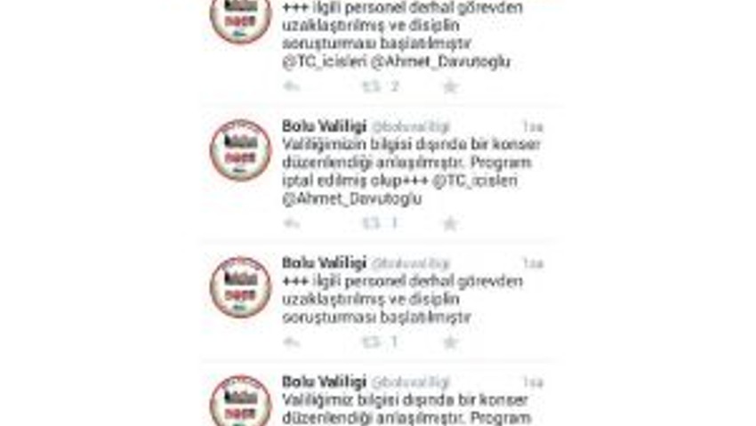 Bolu Valiliği, Cumhuriyet Bayramı Temalı Konseri İptal Etti