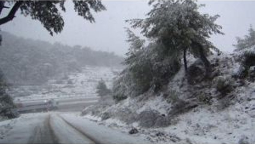 İzmir’de kar sevinci