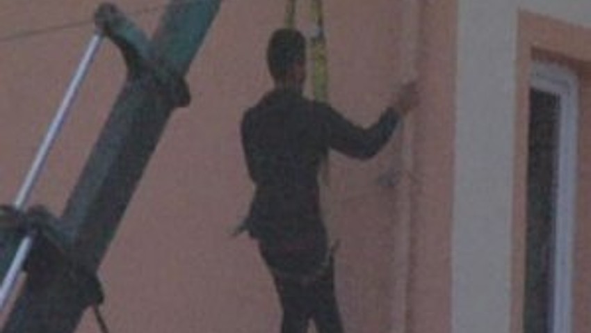 Vinç kancasıyla boru tamiri !