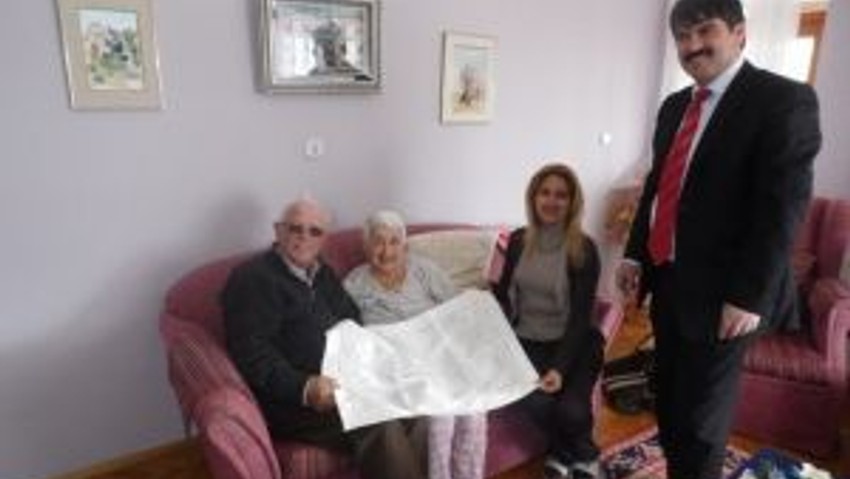 Hem Müdürü Taşkan, Hayırsever Soyiç Çiftini Evinde Ziyaret Etti