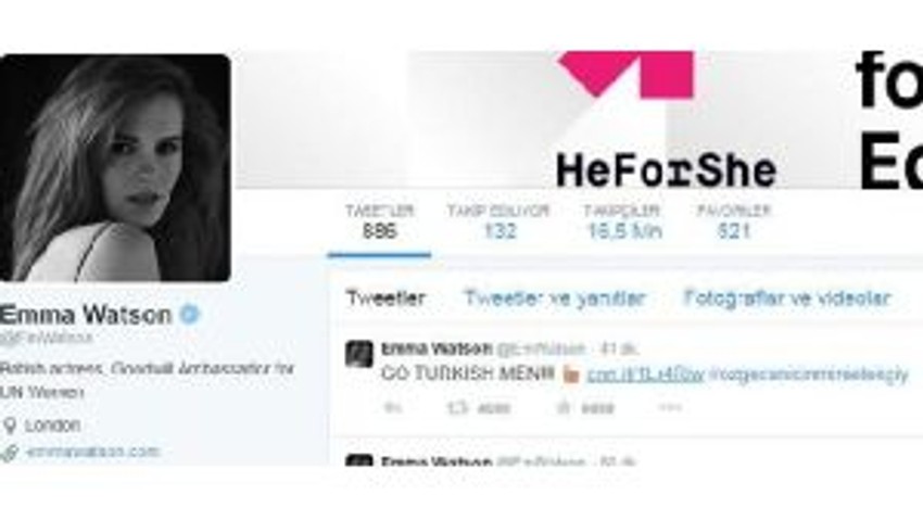 Emma Watsondan Türk Erkeklerine Destek
