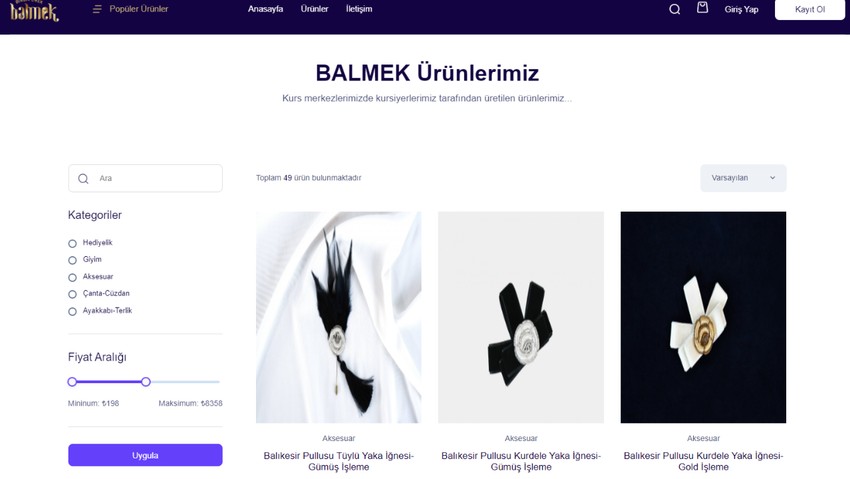 BALMEK ürünleri online mağazada satışa sunuldu