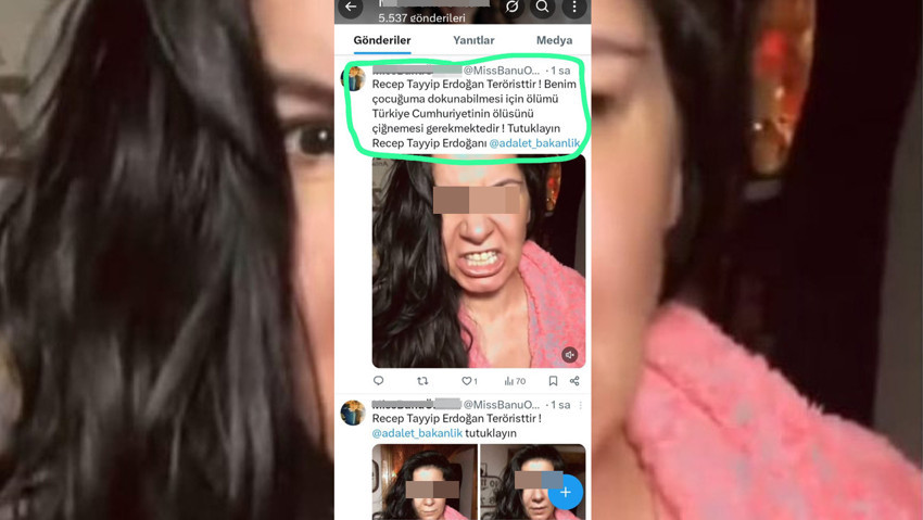 ''Erdoğan teröristtir'' yazıp, Adalet Bakanlığı'nı etiketlemişti; gözaltında