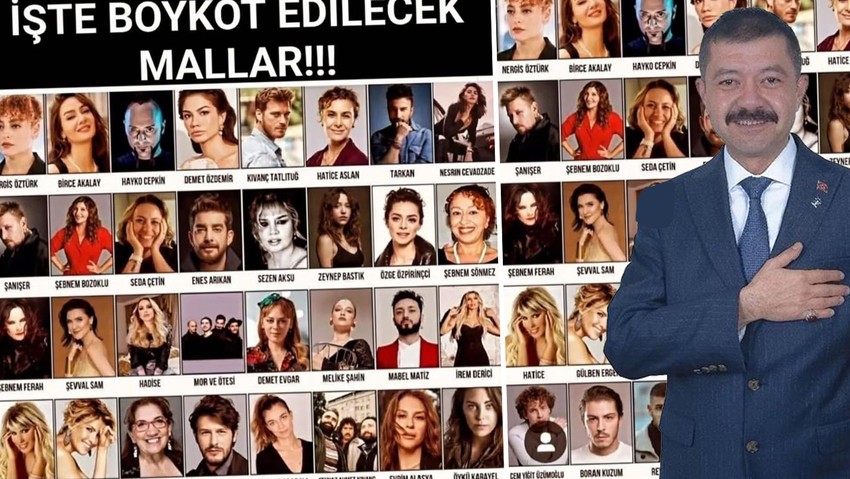 AK Partili isim, fotoğraflarıyla isimleriyle ünlüleri ''boykot edilecek mallar'' ilan etti