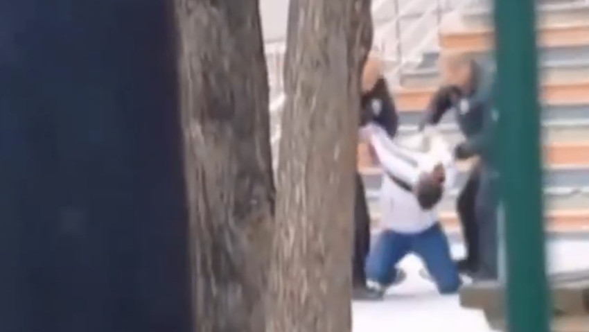 Yeğenini okuldan almak isteyen dayı ortalığı birbirine kattı