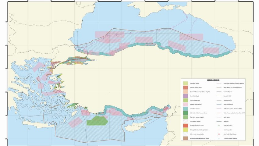 Üç tarafı denizlerle çevrili ülkemizin en önemli haritası yayımlandı