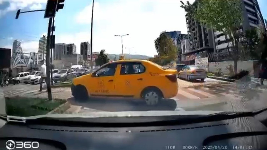 Yaya geçidinden geçen taksici ''yuh'' dedirtti - Resim: 2