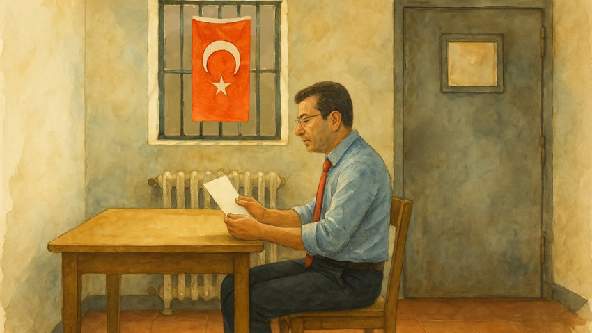 Ekrem İmamoğlu Silivri'deki odasının resmini paylaştı