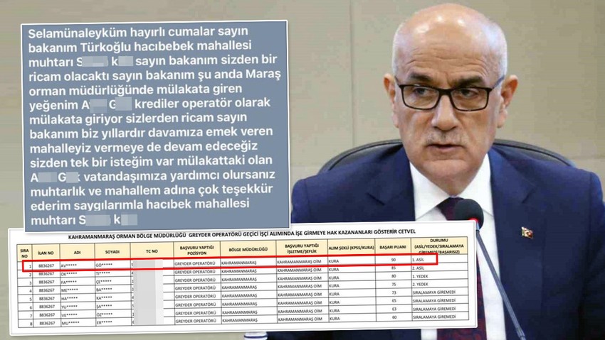 AK Partili eski bakanın kendi kendini ifşa ettiği torpil gerçek çıktı