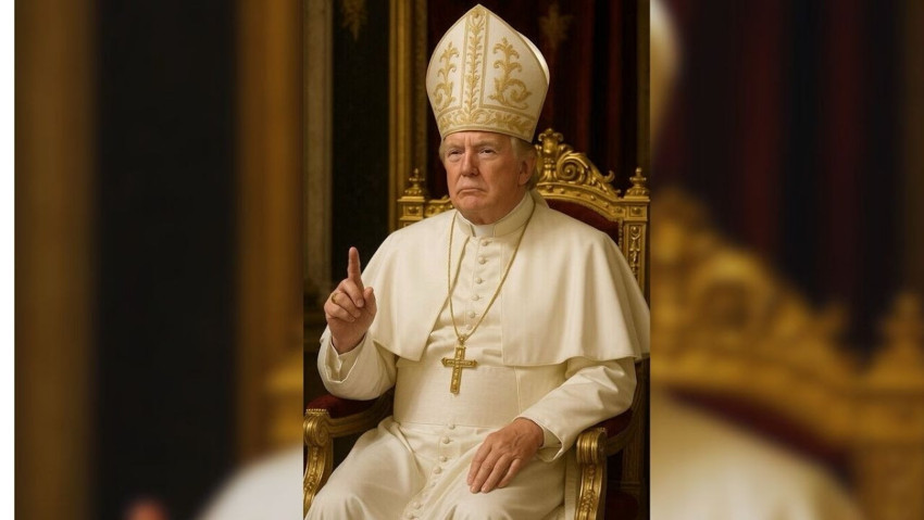 Trump, bu sefer de kendisini yeni Papa ilan etti