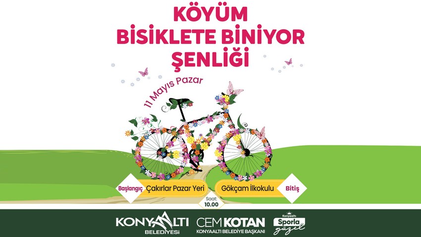 Konyaaltı'nın köylerinde bisiklet sürecekler