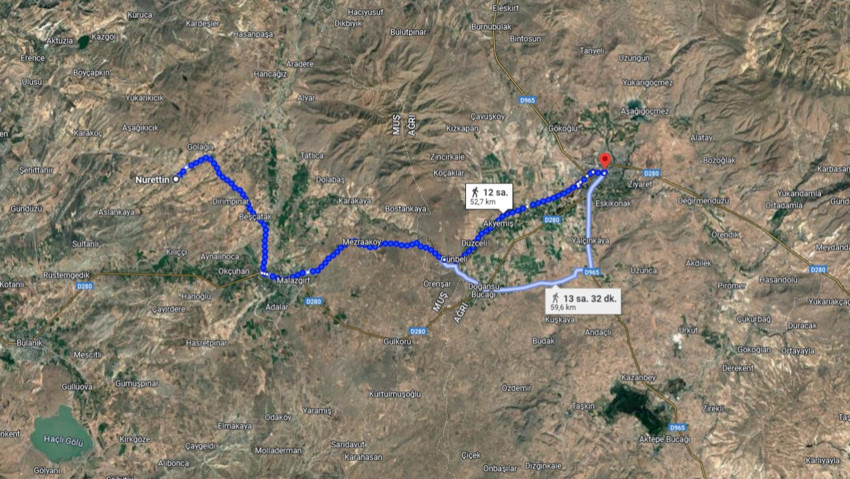 Filmlere konu olacak bir ''kaçış'' hikayesi: Muş'tan kaçtı, Ağrı'da bulundu...