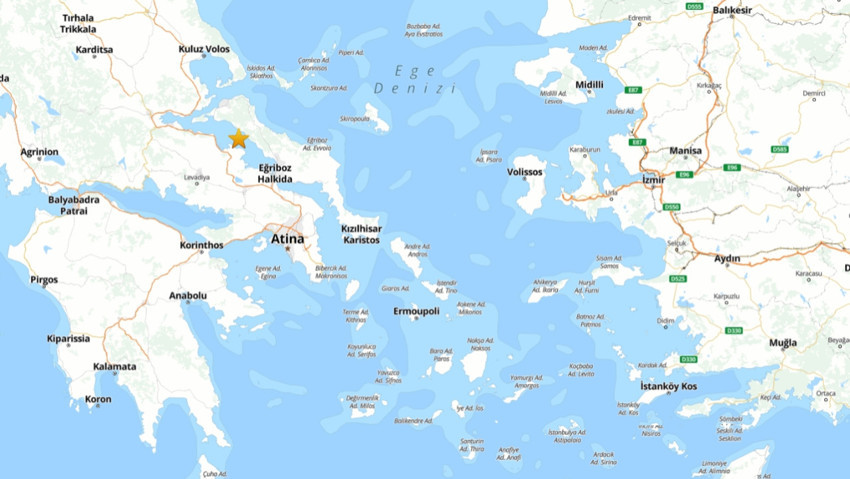 Ege Denizi'nde deprem