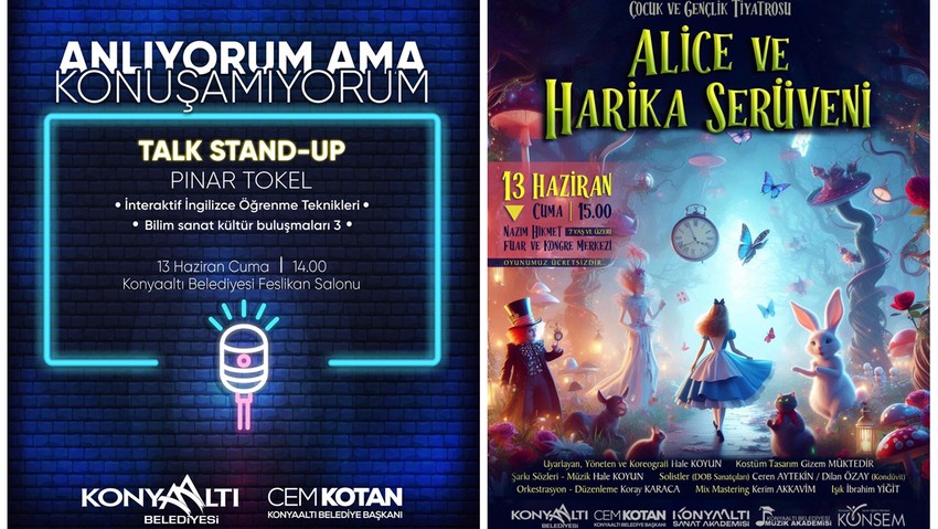 Konyaaltı'nda aynı günde 2 farklı etkinlik