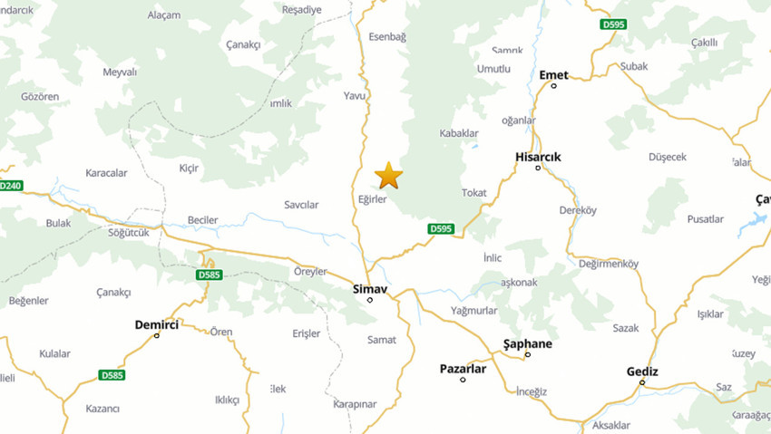 Kütahya'da bir deprem daha