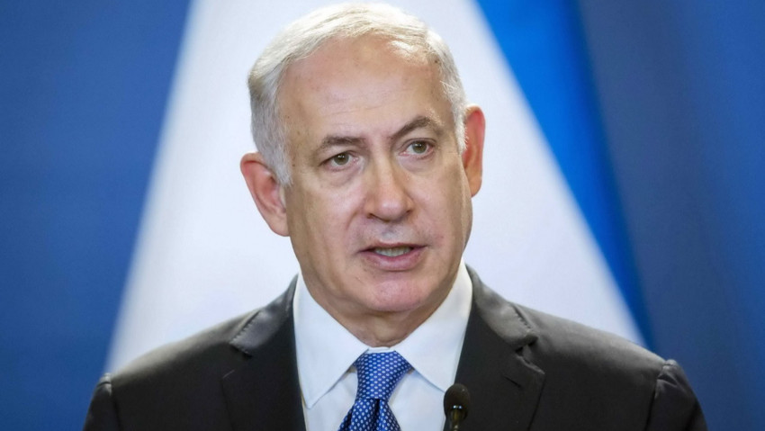 Netanyahu ateşkes bayrağını astı