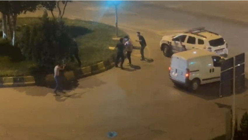 Eli silahlı şehir magandaları polis ile karşı karşıya geldi - Resim: 3