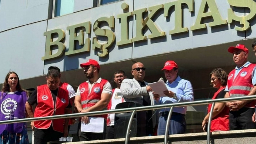 Beşiktaş Belediyesi işçileri iş bıraktı