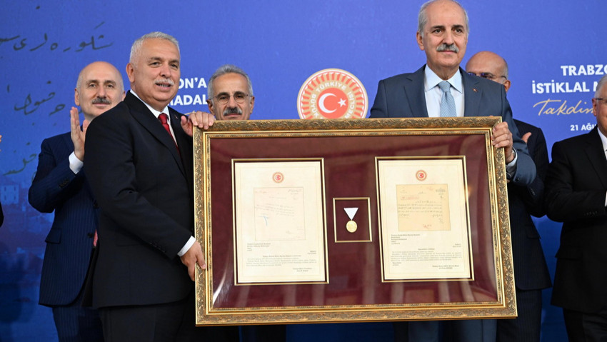 Trabzon'a 101 yıl sonra İstiklal Madalyası onuru