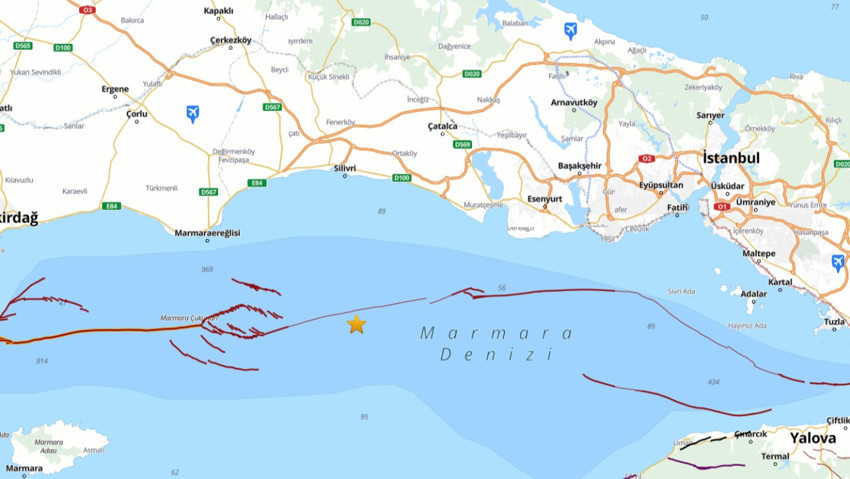Marmara Denizi'nde İstanbul'da da hissedilen bir deprem oldu