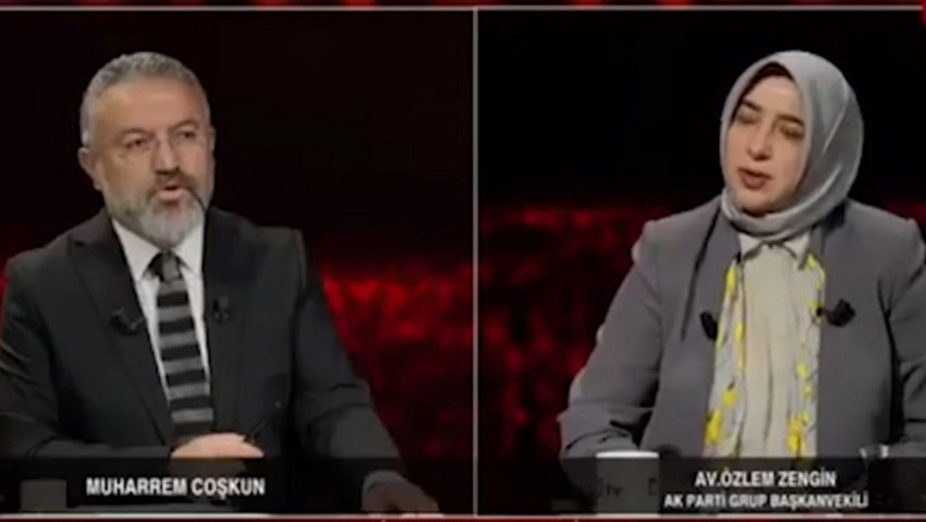 AK Partili Özlem Zengin'in canlı yayındaki zor anları
