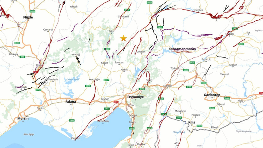 Osmaniye'de 4.1 büyüklüğünde deprem